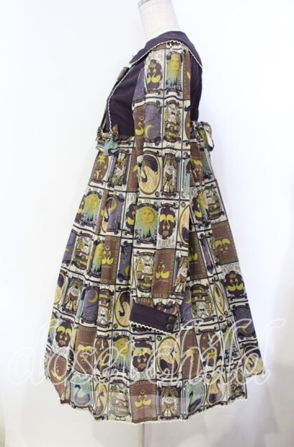 画像4: metamorphose / fortune tarot シャツワンピース  アメジスト O-25-12-06-006-ME-OP-IG-OS (4)