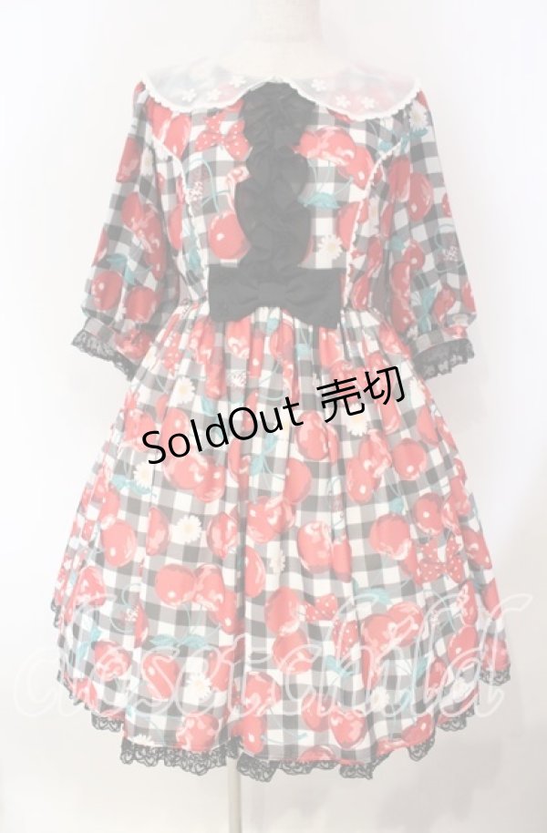 画像1: Angelic Pretty / Fresh Cherryワンピース  クロ O-25-12-06-007-AP-OP-OW-OS (1)