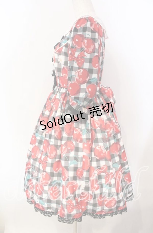 画像4: Angelic Pretty / Fresh Cherryワンピース  クロ O-25-12-06-007-AP-OP-OW-OS (4)