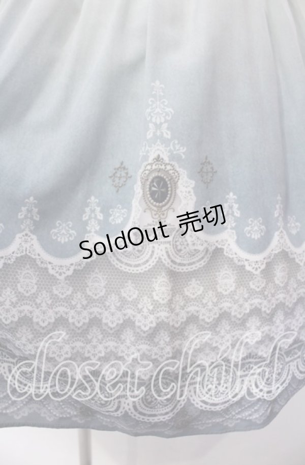 画像2: abilletage / グラデーションレーススカート  ブルー系 O-25-12-06-014-GO-SK-IG-OS (2)