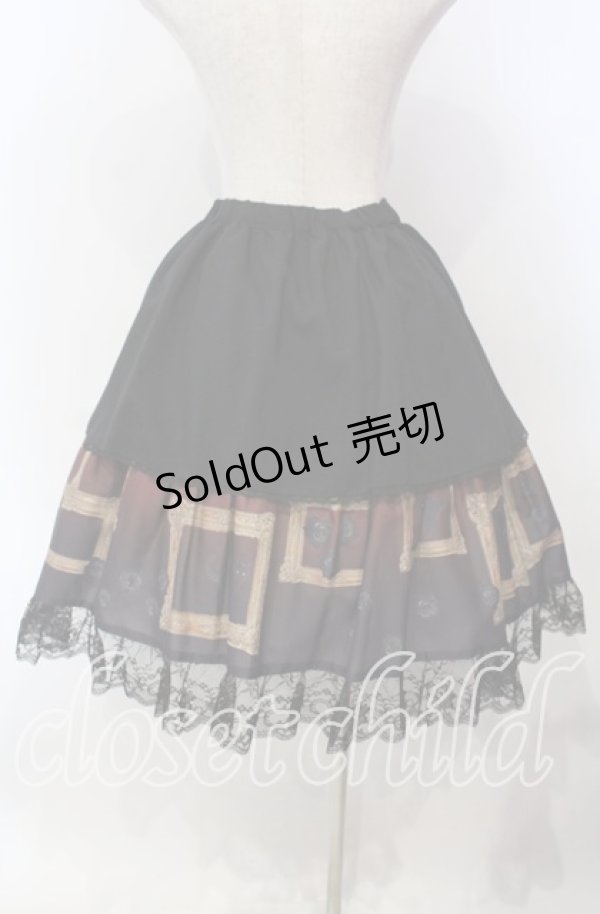 画像4: MIHO MATSUDA / 2017年福袋スカート  ブラック×ワイン O-25-12-06-017-GO-SK-IG-OS (4)