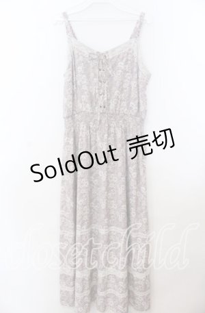 画像: axes femme / 小花柄キャミワンピース  ラベンダー O-25-12-07-001-AX-OP-IG-OS