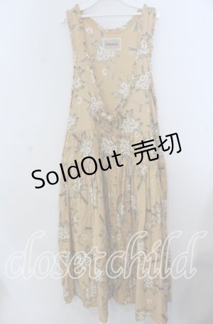 画像: PINK HOUSE / ブーケ柄ジャンパースカート  オレンジ O-25-12-07-006-LO-OP-IG-OS