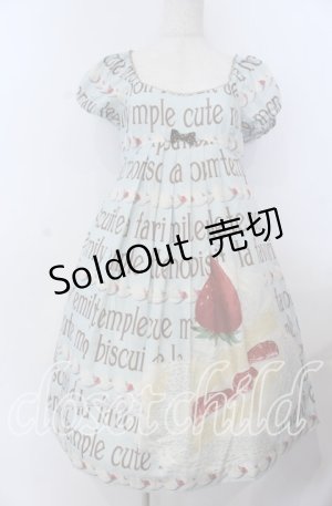 画像: Emily Temple cute / ロゴ＆ショートケーキワンピース  サックス O-25-12-07-062-ET-OP-IG-OS