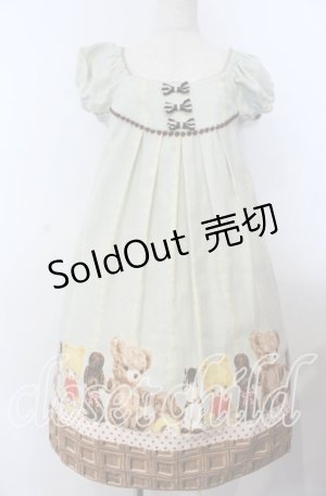 画像: Emily Temple cute / チョコ＆ぬいぐるみワンピース  サックス O-25-12-07-063-ET-OP-IG-OS