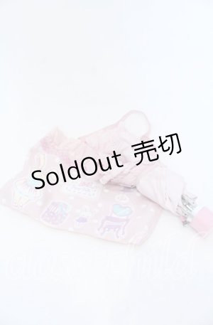 画像: Angelic Pretty / Fancy Paper Dolls折りたたみアンブレラ  ピンク O-25-12-07-065-AP-ZA-OW-OS