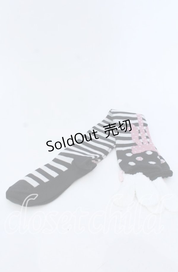 画像1: Angelic Pretty / Fancy Paper Dollsオーバーニー  クロ O-25-12-07-068-AP-ZA-OW-OS (1)