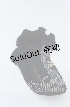 画像: Angelic Pretty / Jewelryクルー丈ソックス  クロ O-25-12-07-069-AP-ZA-OW-OS