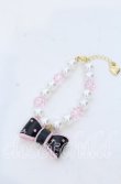 画像1: Angelic Pretty / ドリームリボンブレスレット  クロ×ピンク O-25-12-07-071-AP-AC-OW-OS (1)