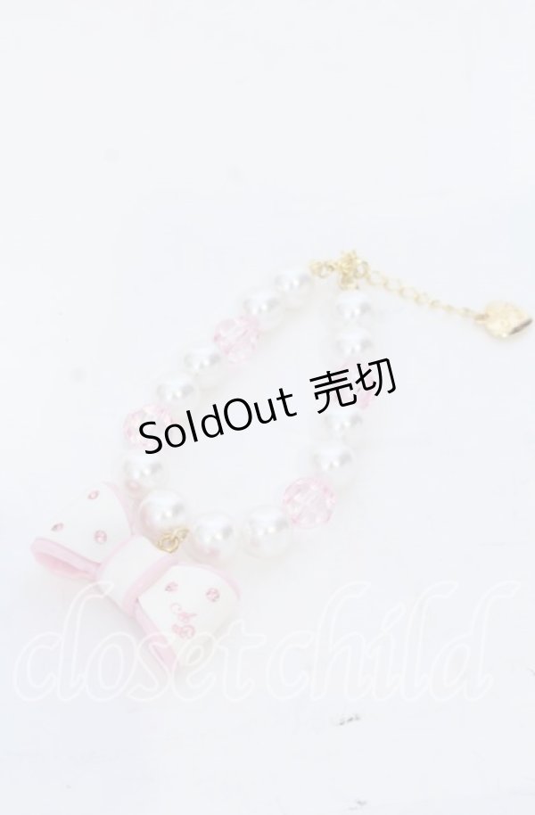 画像1: Angelic Pretty / ドリームリボンブレスレット  シロ×ピンク O-25-12-07-072-AP-AC-OW-OS (1)
