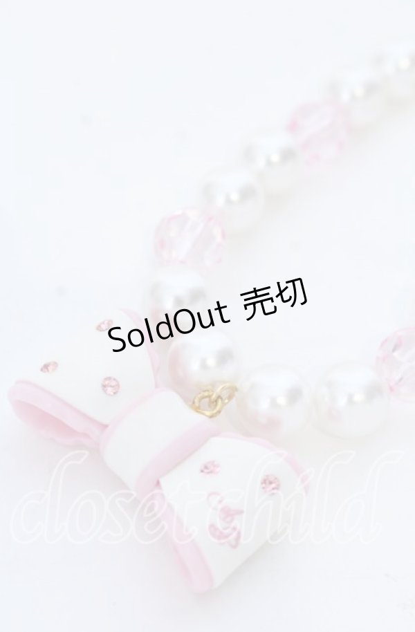 画像2: Angelic Pretty / ドリームリボンブレスレット  シロ×ピンク O-25-12-07-072-AP-AC-OW-OS (2)