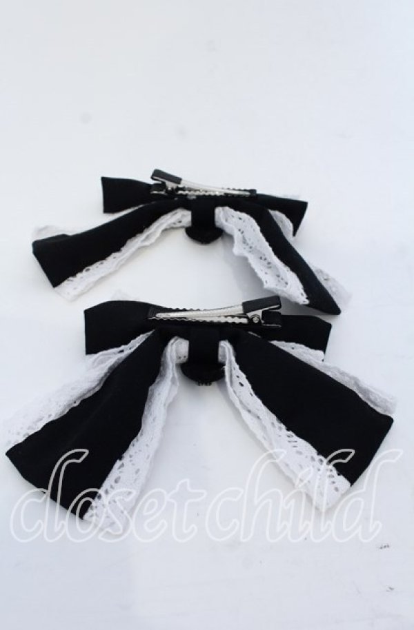 画像2: Eri Aino's collaboration / AE*2Pリボンクリップ  クロ O-25-12-07-080-LO-AC-OW-OS (2)