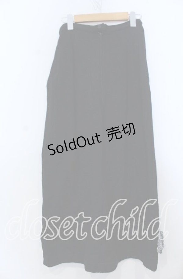 画像2: PINK HOUSE / ギンガムロゴ裏毛スカート  クロ O-25-12-07-008-LO-SK-IG-OS (2)