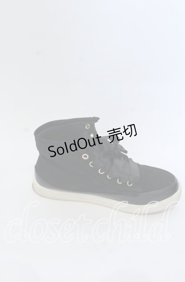 画像5: axes femme / 折り返しレーススニーカー Ｌ クロ O-25-12-07-086-AX-SH-IG-OS (5)