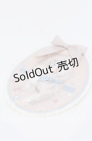 画像: PINK HOUSE / さざ波とねこ刺繍ワッペン  ピンク O-25-12-07-092-LO-ZA-OW-ZT012-F002