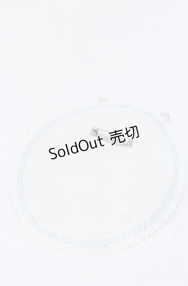 画像2: PINK HOUSE / さざ波とねこ刺繍ワッペン  ピンク O-25-12-07-092-LO-ZA-OW-ZT012-F002 (2)