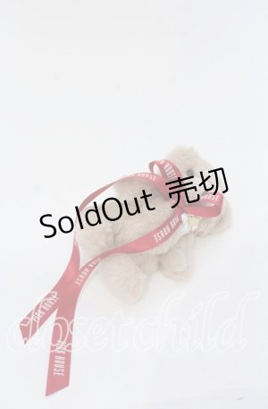 画像: PINK HOUSE / くまぬいぐるみコサージュ  ビスケット O-25-12-07-095-LO-ZA-OW-OS