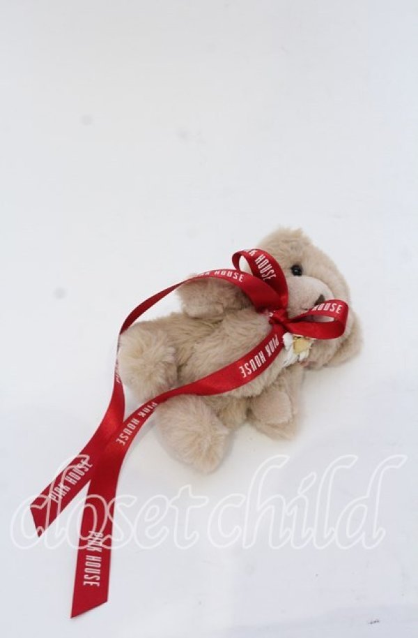 画像1: PINK HOUSE / くまぬいぐるみコサージュ  ビスケット O-25-12-07-095-LO-ZA-OW-OS (1)