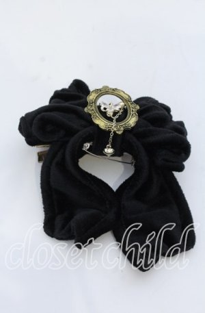 画像: Hoshibako Works / ラッピングリボン　ブローチ/クリップ  クロ O-25-12-07-097-LO-AC-OW-OS