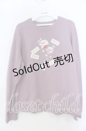 画像: PINK HOUSE / ローズジャムびんモチーフトレーナー  ラベンダー O-25-12-07-011-LO-TO-IG-OS