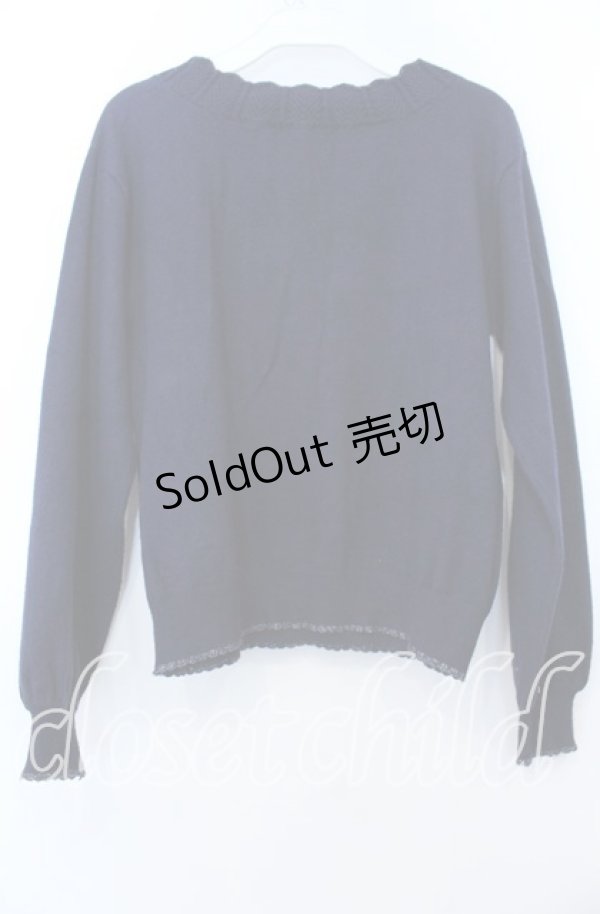 画像2: axes femme / スノーノルディックニット  ネイビー O-25-12-07-002-AX-TO-IG-OS (2)