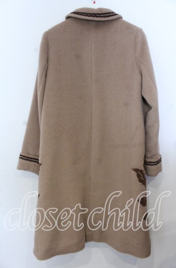 画像2: axes femme Nostalgic / 刺繍コート M キャメル O-25-12-07-020-LO-CO-IG-ZT-C025 (2)