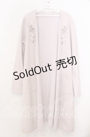 画像: axes femme / 花透かしトッパーカーディガン Ｍ ピンク O-25-12-07-021-AX-TO-IG-OS