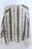 画像2: axes femme / オーナメントストライプ柄ブラウス Ｍ 生成り O-25-12-07-029-AX-BL-IG-OS (2)