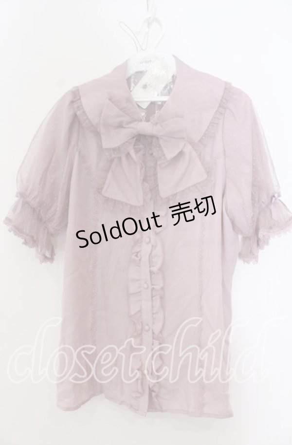 画像1: axes femme Kawaii / ロマンティックフリルブラウス Ｍ ピンク O-25-12-07-031-AX-BL-IG-ZT518 (1)