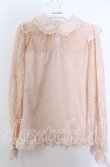画像1: axes femme POETIQUE / レーシーフリルブラウス Ｍ ピンク O-25-12-07-032-AX-BL-IG-OS (1)