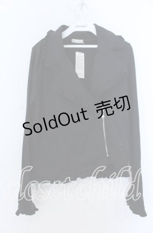 画像: axes femme / カット素材ライダース Ｍ クロ O-25-12-07-034-AX-JA-IG-OS