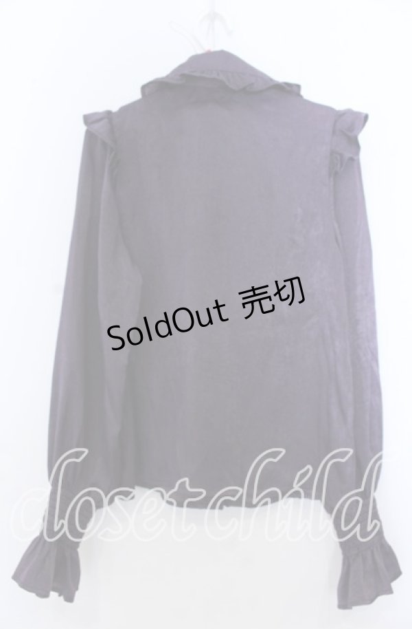 画像2: axes femme Kawaii / ヴィンテージサテンブラウス Ｍ パープル O-25-12-07-035-AX-BL-IG-OS (2)