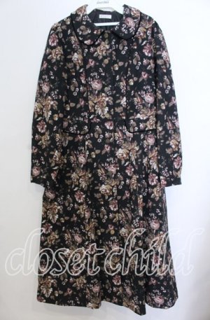 画像: axes femme / ゴブラン柄コート Ｍ クロ O-25-12-07-039-AX-CO-IG-OS