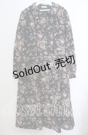 画像: axes femme / ゴブラン柄コート Ｍ クロ O-25-12-07-039-AX-CO-IG-OS