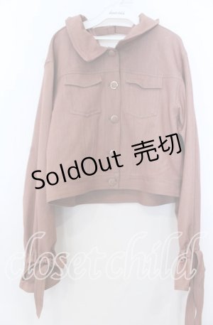 画像: axes femme POETIQUE / バックデザインデニムジャケット Ｍ オレンジ O-25-12-07-044-AX-JA-IG-OS