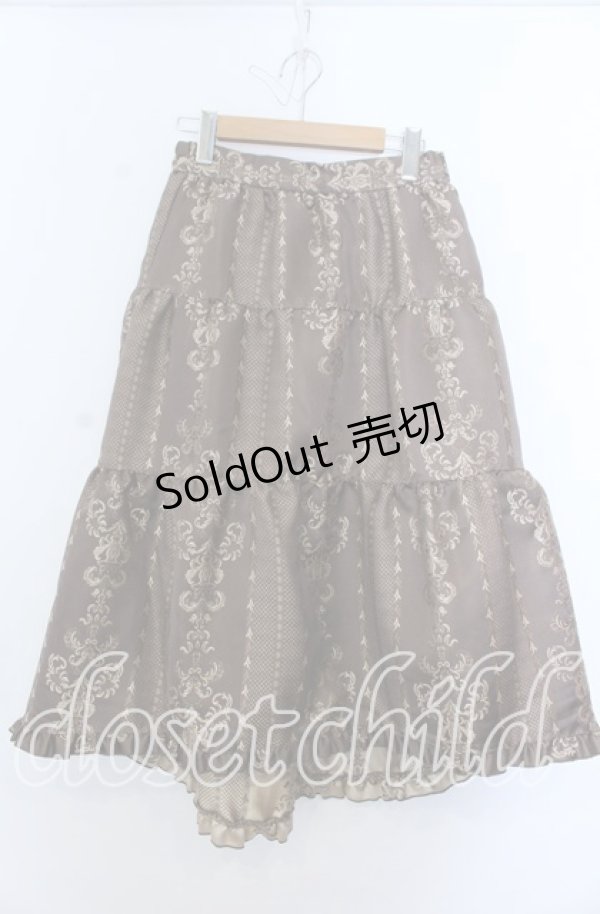 画像1: axes femme / フィッシュテールJQスカート Ｍ ブラウン O-25-12-07-046-AX-SK-IG-OS (1)