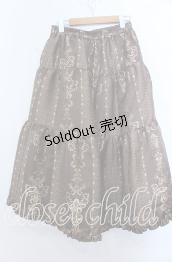 画像2: axes femme / フィッシュテールJQスカート Ｍ ブラウン O-25-12-07-046-AX-SK-IG-OS (2)