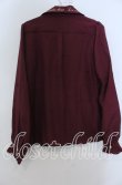 画像2: axes femme POETIQUE / 襟刺繍ブラウス Ｍ ワイン O-25-12-07-049-AX-BL-IG-OS (2)