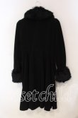 画像3: BPN / ファー付きロングコート Ｍ ブラック O-25-12-08-024-GO-CO-IG-OS (3)