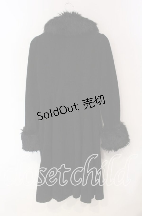 画像3: BPN / ファー付きロングコート Ｍ ブラック O-25-12-08-024-GO-CO-IG-OS (3)