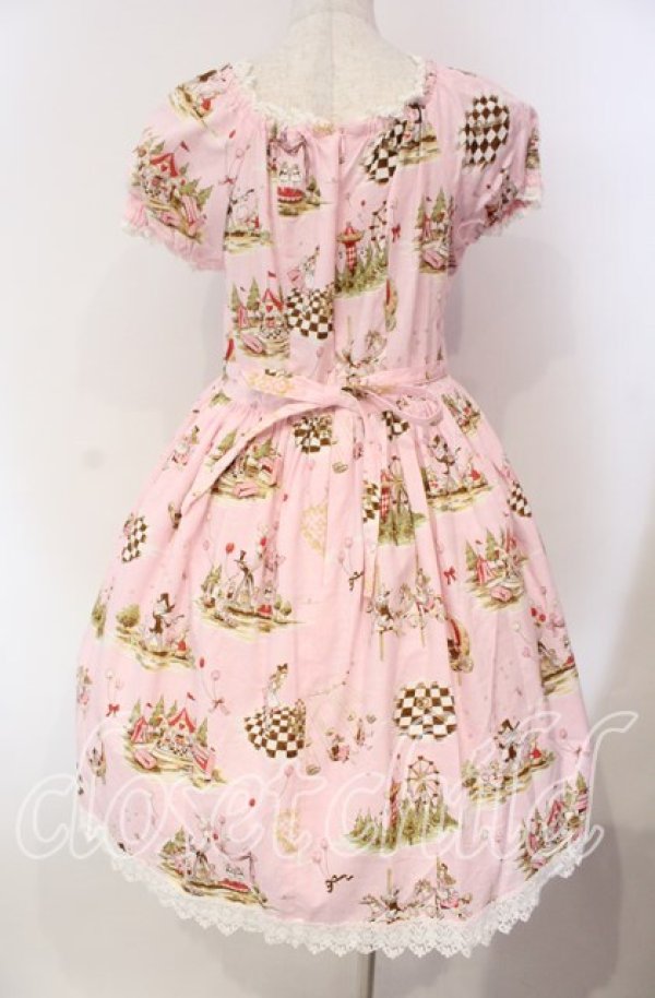 画像4: BABY,THE STARS SHINE BRIGHT / アリスinファンフェアワンピース  ピンク O-25-12-08-003-BA-OP-IG-OS (4)