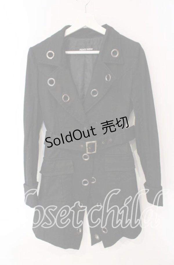 画像1: PEACE NOW / ハトメジャケット Ｍ ブラック O-25-12-08-028-PU-JA-IG-OS (1)