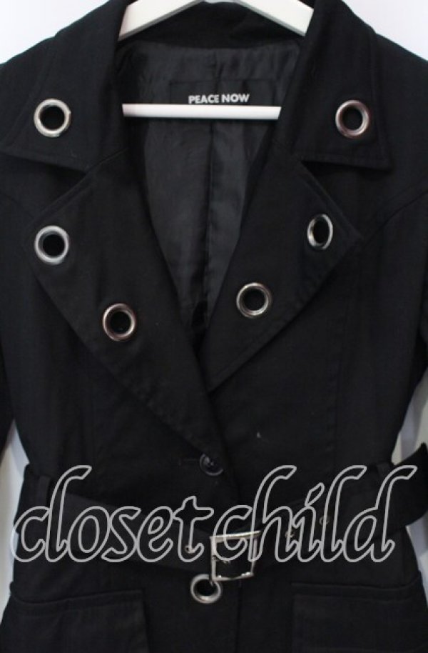 画像2: PEACE NOW / ハトメジャケット Ｍ ブラック O-25-12-08-028-PU-JA-IG-OS (2)