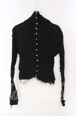 画像: alice auaa / 楊柳ブラウス  ブラック O-25-12-08-030-AA-TO-IG-OS