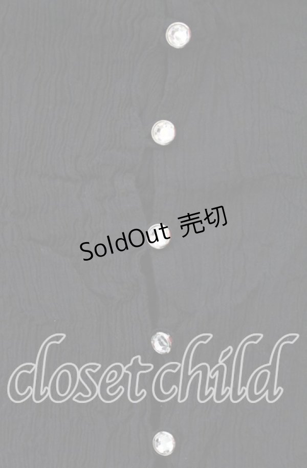 画像2: alice auaa / 楊柳ブラウス  ブラック O-25-12-08-030-AA-TO-IG-OS (2)