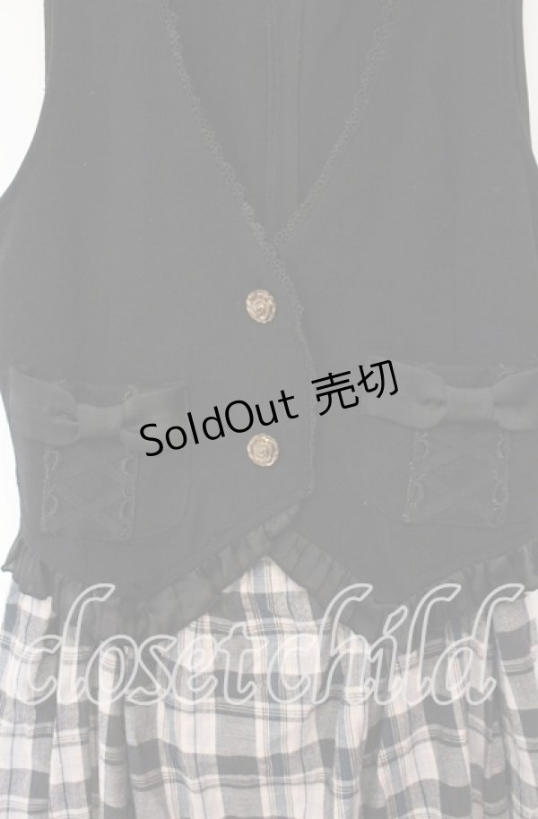 画像2: axes femme / ベスト&スカートドッキングセットアップ  クロ×グレーチェック O-25-12-08-031-AX-JA-IG-OS (2)