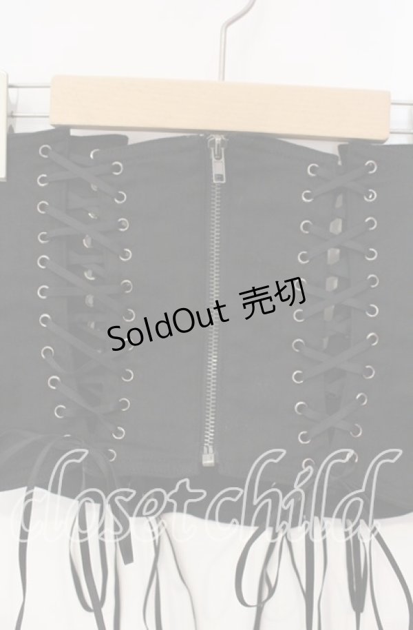 画像2: BPN / サイド編み下げコルセット Ｍ ブラック O-25-12-08-034-GO-ZA-IG-OS (2)