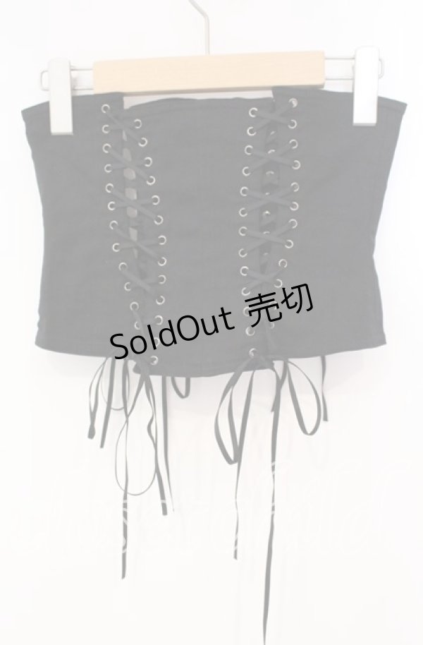 画像3: BPN / サイド編み下げコルセット Ｍ ブラック O-25-12-08-034-GO-ZA-IG-OS (3)