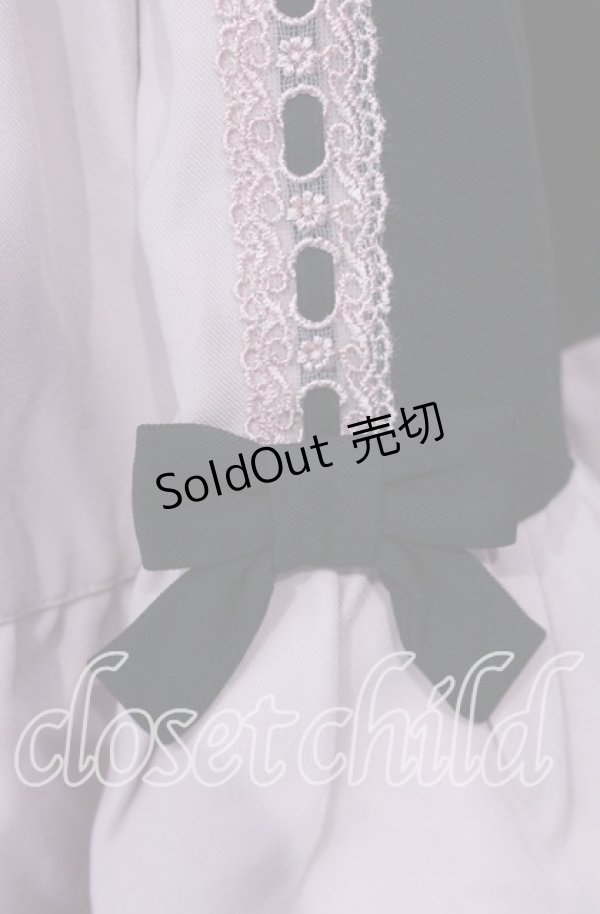 画像3: DearMyLoveEmily / プリンセスティアードはしごレースフリルワンピース M クロ×ピンク O-25-12-08-004-LO-OP-OW-OS (3)