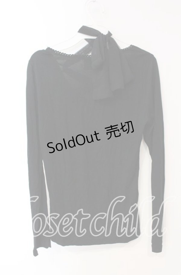 画像3: MIHO MATSUDA / カットソー シエル  ブラック O-25-12-08-036-GO-TO-IG-OS (3)